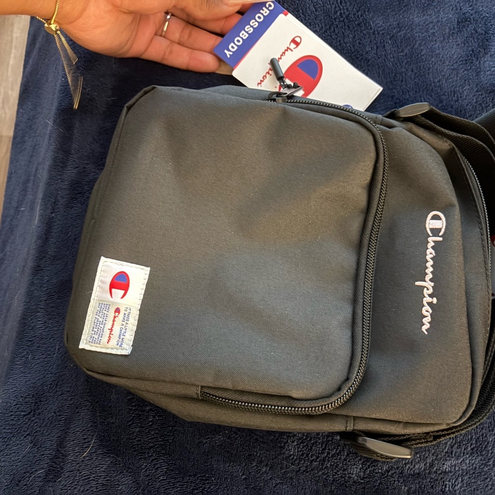 Champion Black Backpack with Durable Design